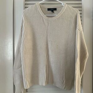 Forever 21 Men's Off-White Crewneck Sweater